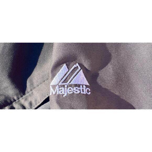 Majestic Men's Cool Base 1/4 Zip Pullover Windbreaker Jackets Gray Size XL - Picture 8 of 10